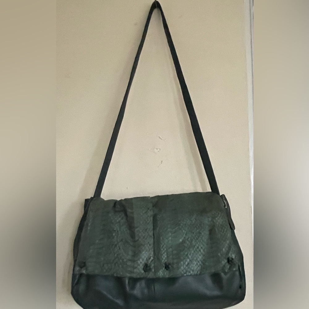 RARE Vintage Aspects Genuine Snakeskin Women's Large Shoulder Bag